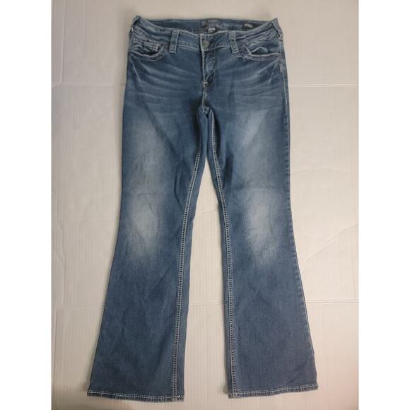 Silver Jeans Womens Size 33 Suki Mid Rise Boot Cut Stretch - Picture 1 of 9